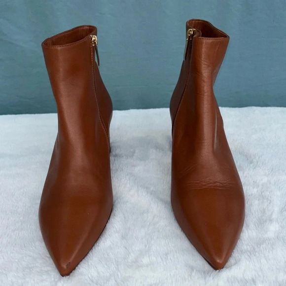 L'Agence EUC Women Jeannie II Pointed Toe Brown Leather boots size EU 42 - Picture 1 of 9